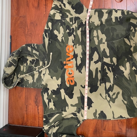 Active Ride Shop Camo Hoodie Jacket Size XL - Picture 6 of 8
